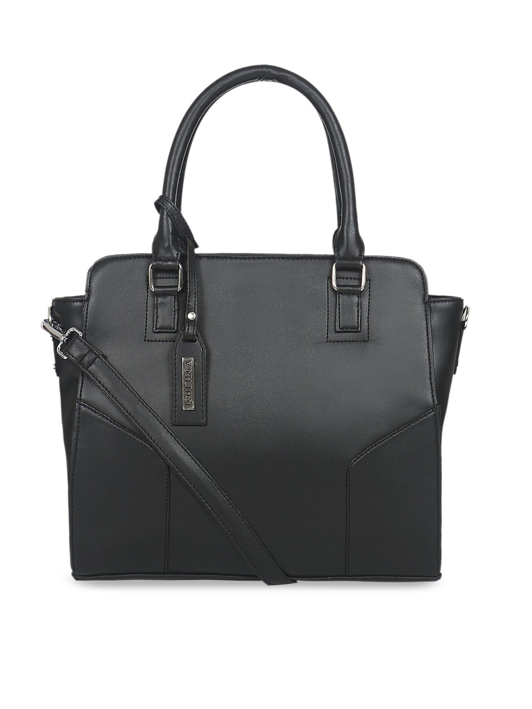 

Toteteca Black Solid Handheld Bag