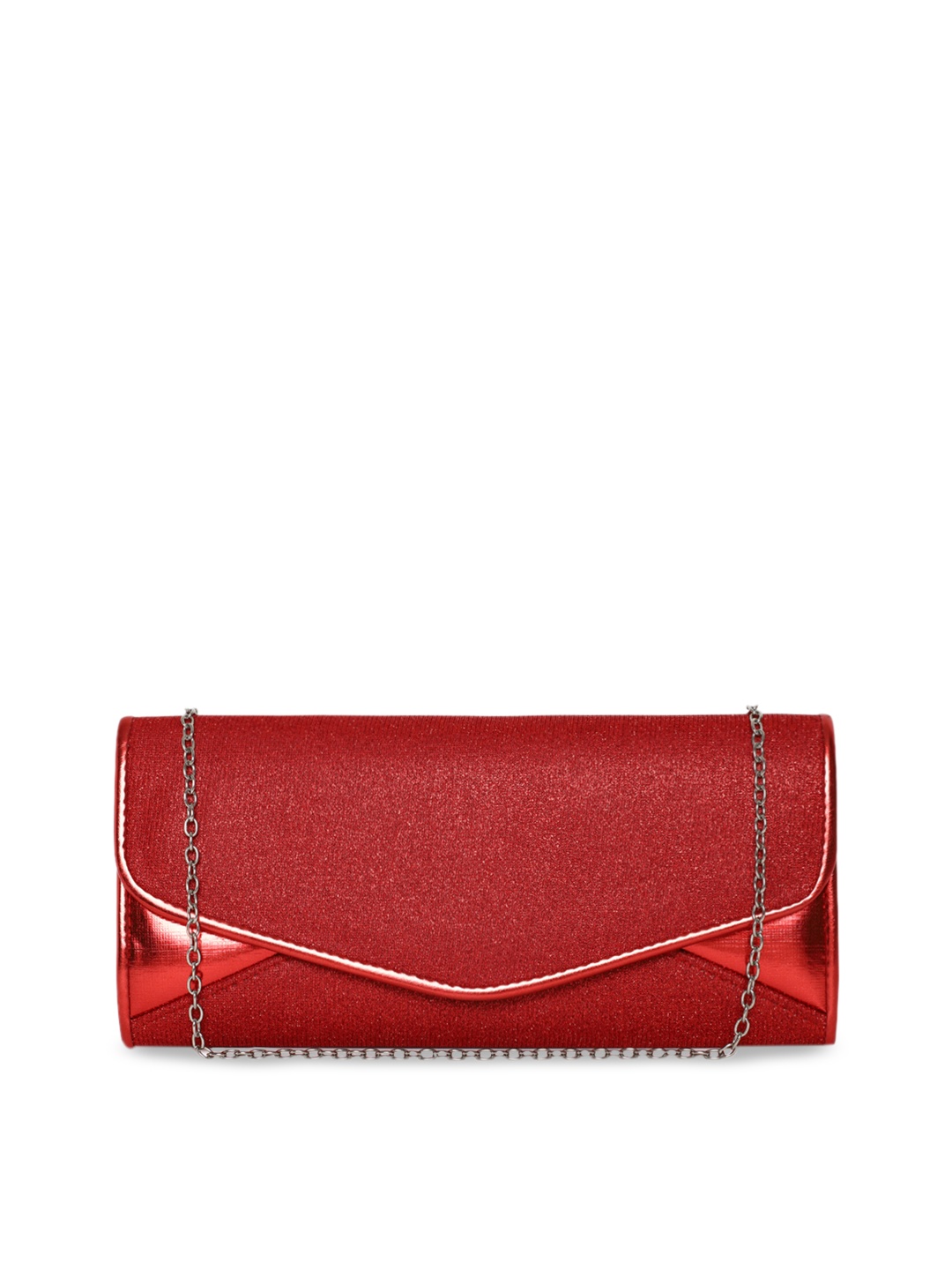 

KLEIO Red Solid Clutch