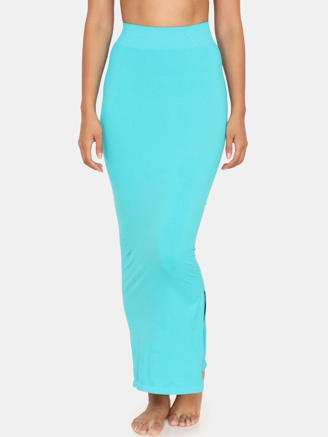 

Zivame Women Blue Solid Saree Shapewear