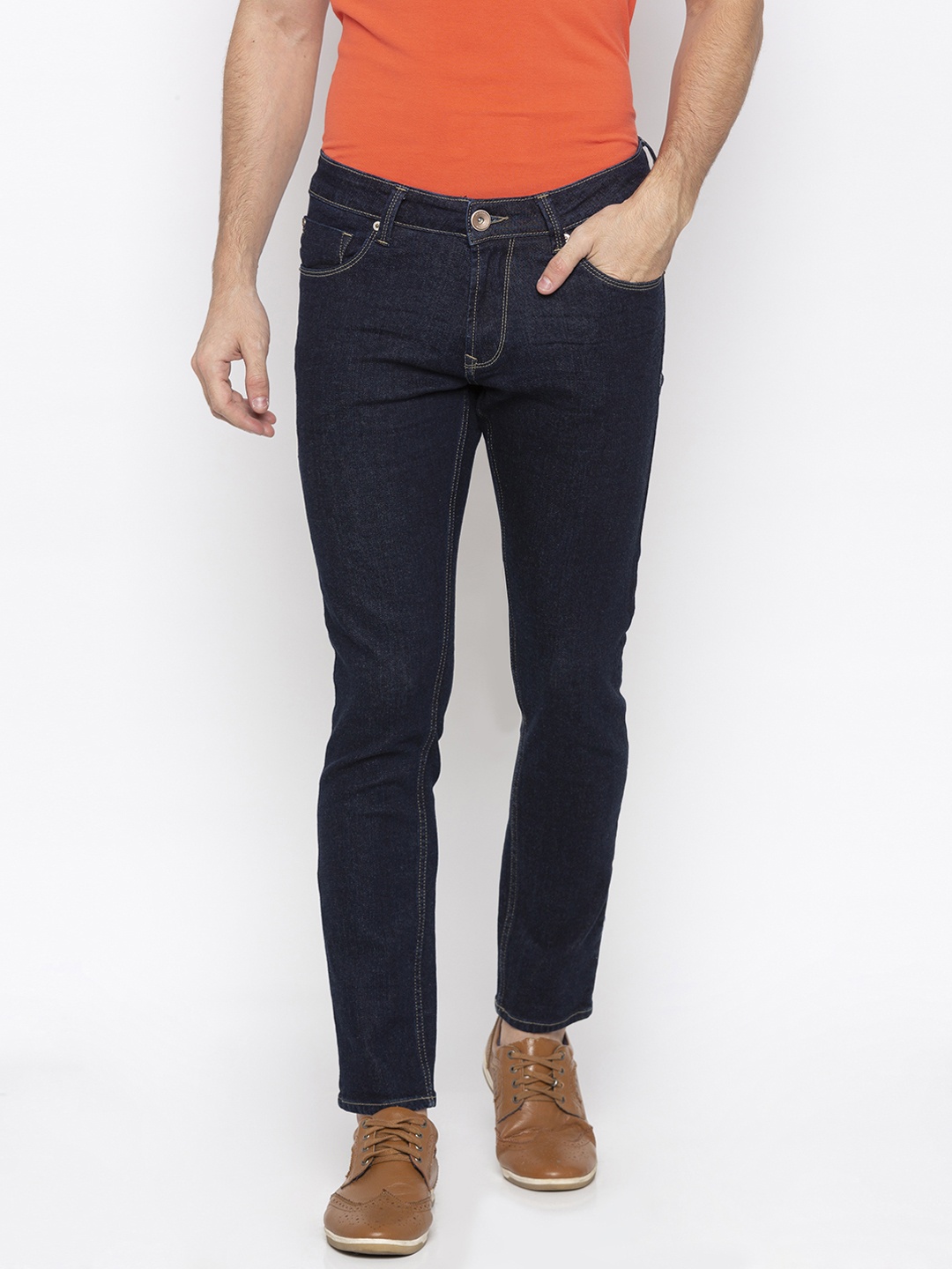 

SPYKAR Men Blue Super Skinny Fit Low-Rise Clean Look Jeans