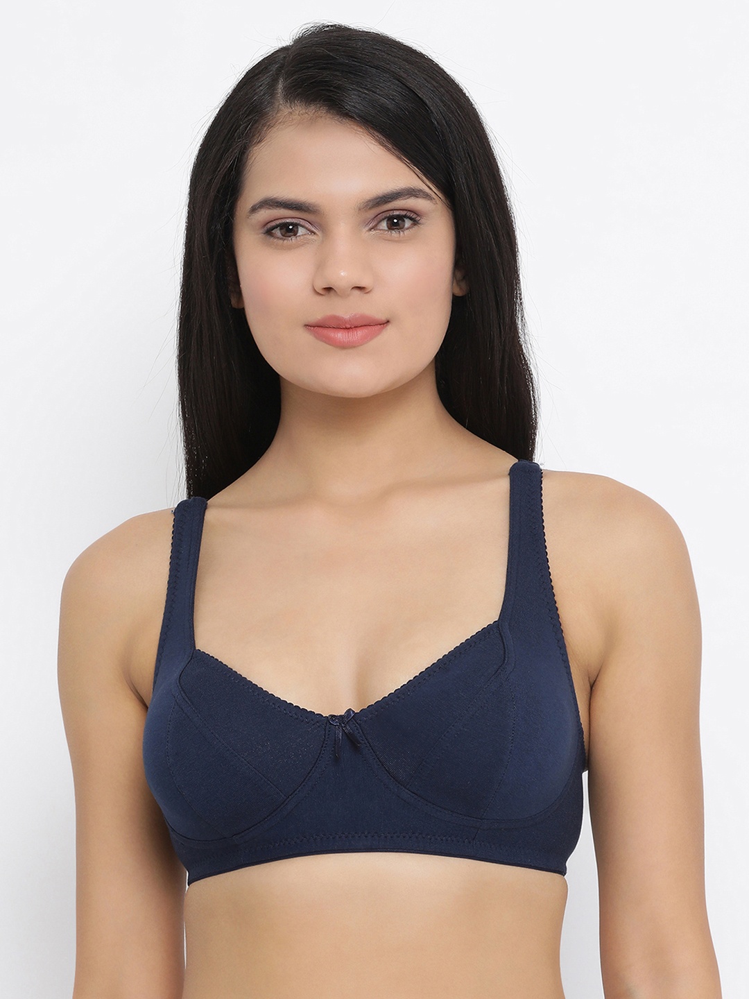 

Clovia Blue Solid Non-Wired Non Padded Everyday Bra BR2038P083