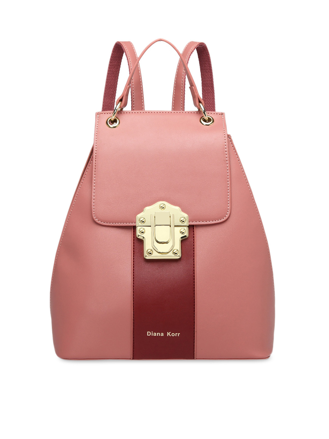 

Diana Korr Women Pink Colourblocked Backpack