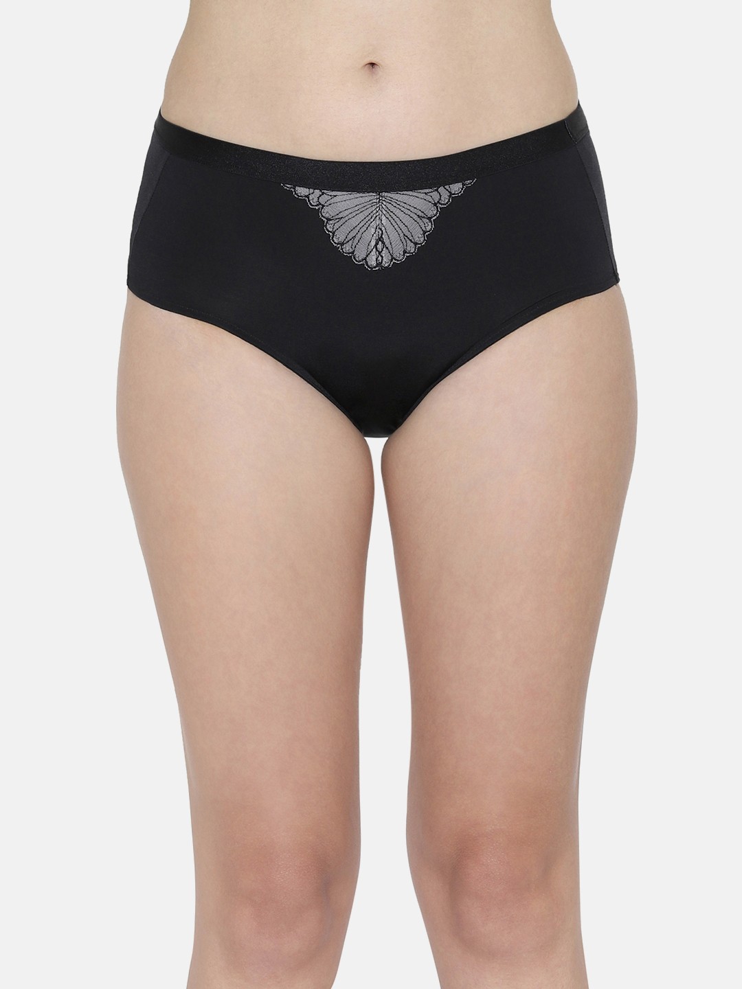 

Triumph Aqua Lantern Modern Full Coverage Hipster Brief, Black