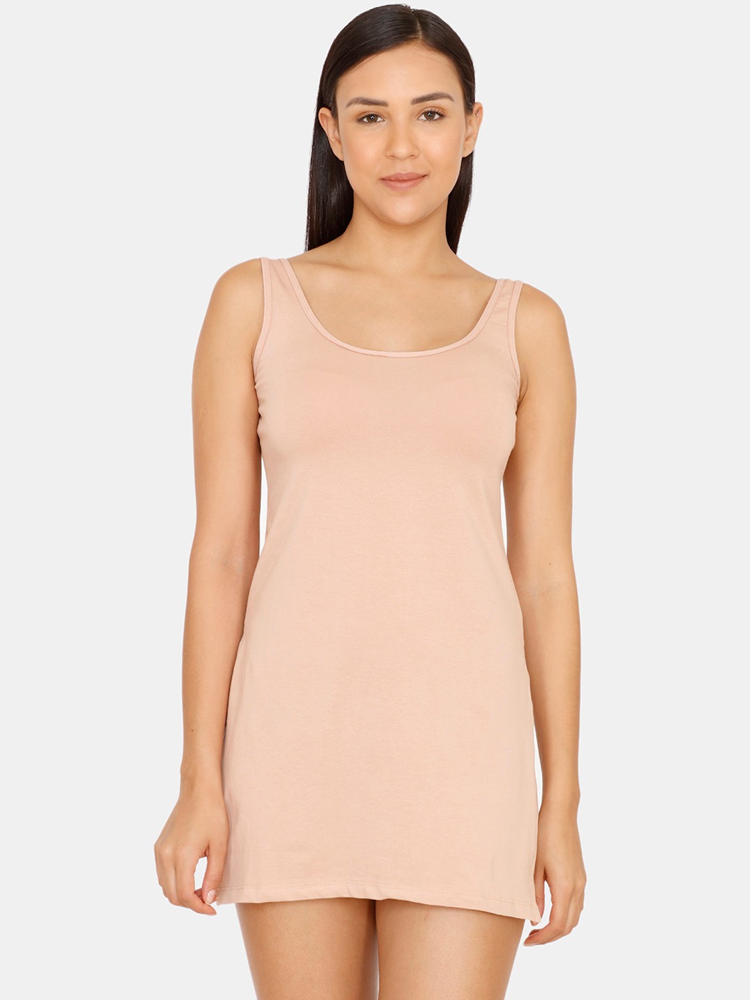 

Zivame Women Beige Solid Kurti-Slip Camisole ZI60AJCORE0SKIN