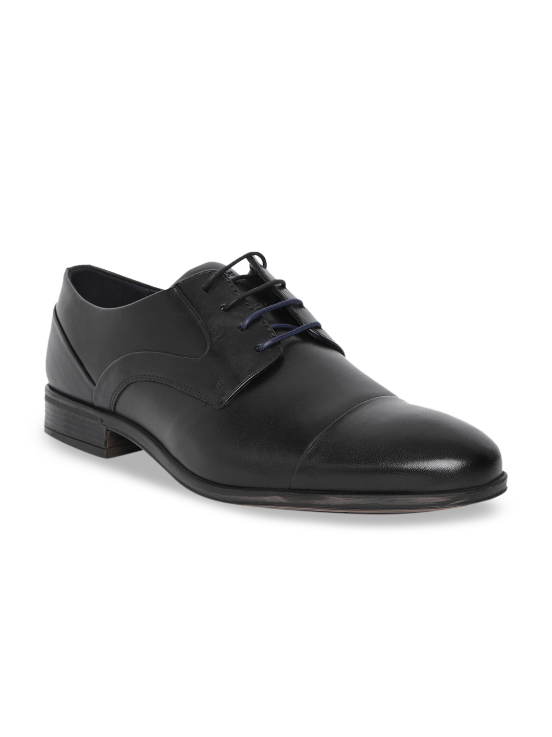 

GABICCI Men Black Solid London Abbey Leather Formal Derbys