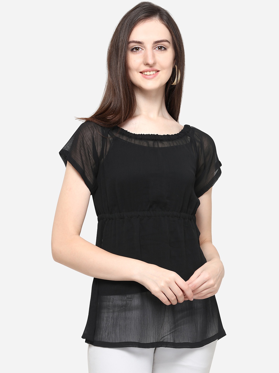 

Smarty Pants Women Black Solid Top