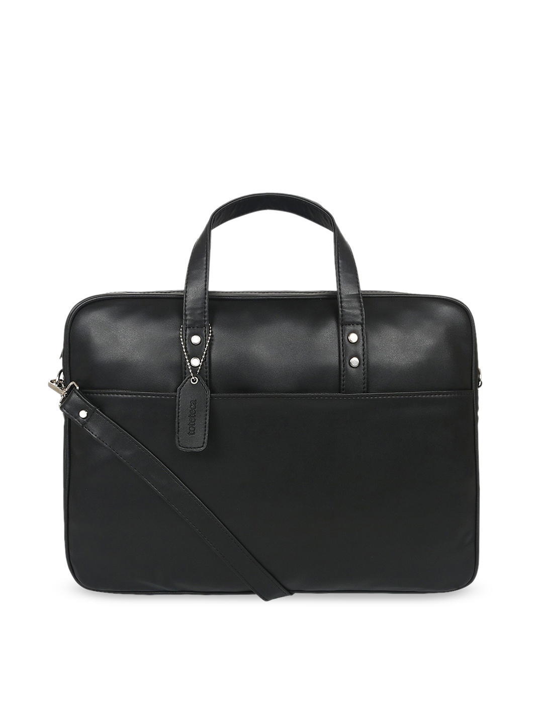 

Toteteca Unisex Black Solid Laptop Bag