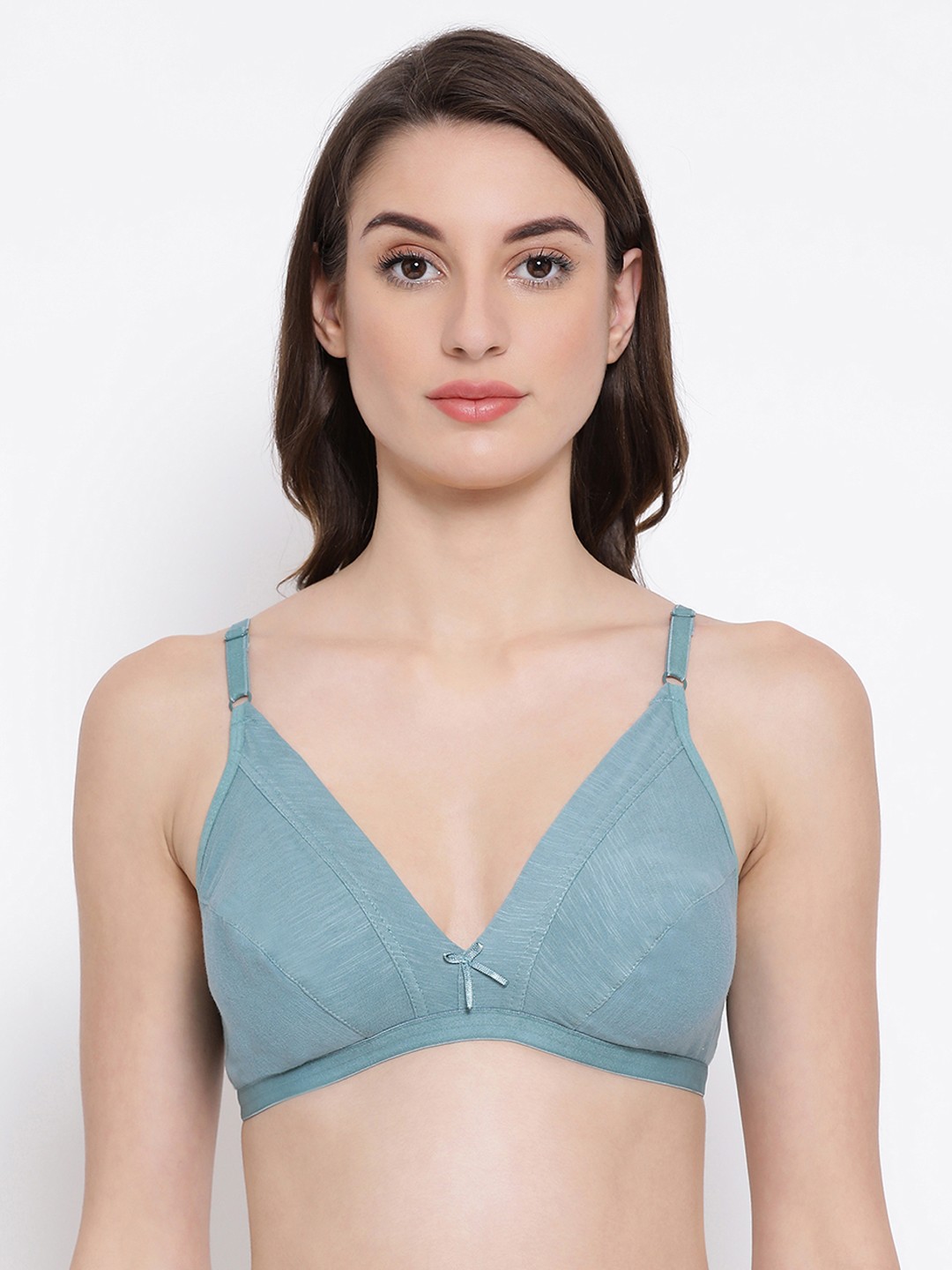 

Clovia Blue Solid Non-Wired Non Padded Everyday Bra