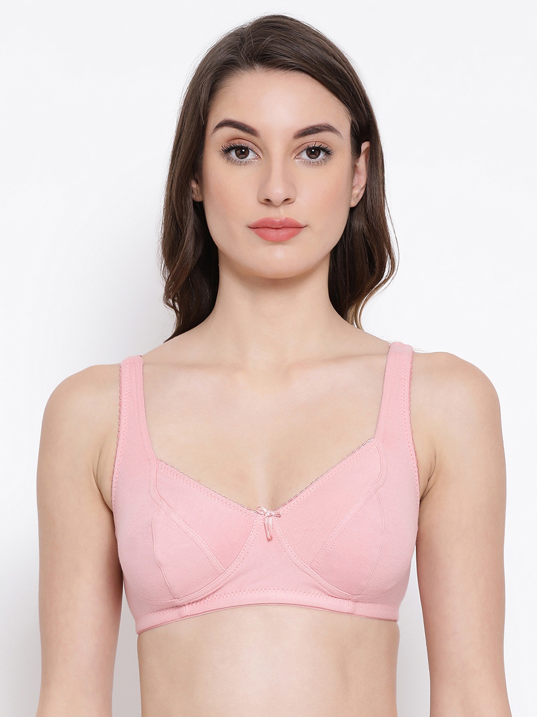

Clovia Pink Solid Non-Wired Non Padded Everyday Bra BR2038P223