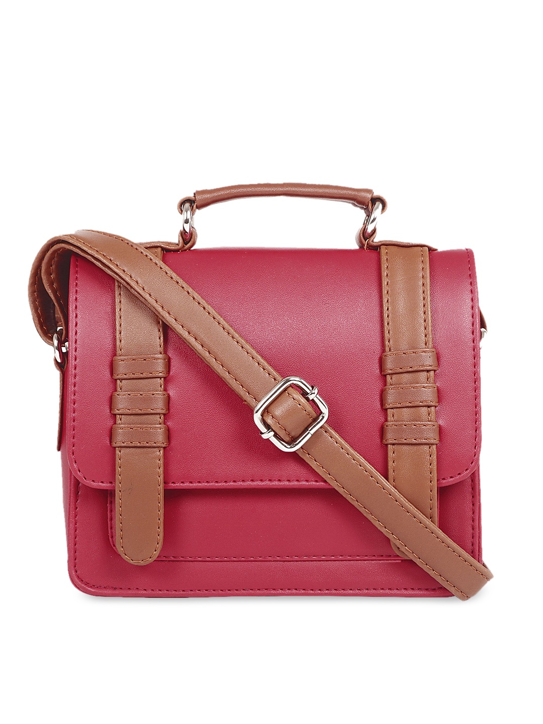 

Toteteca Red Solid Satchel
