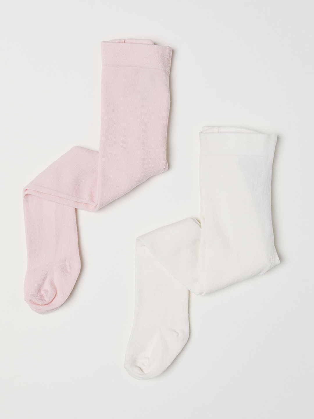

H&M Girls Pink & White 2-Pack Sustainable Tights
