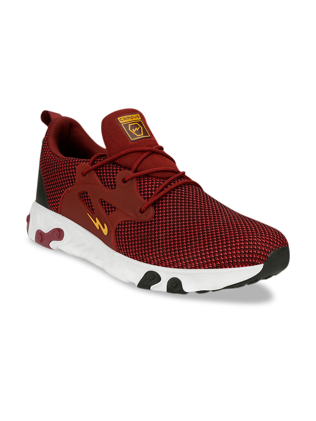 

Campus Men Maroon Mesh Running Shoes