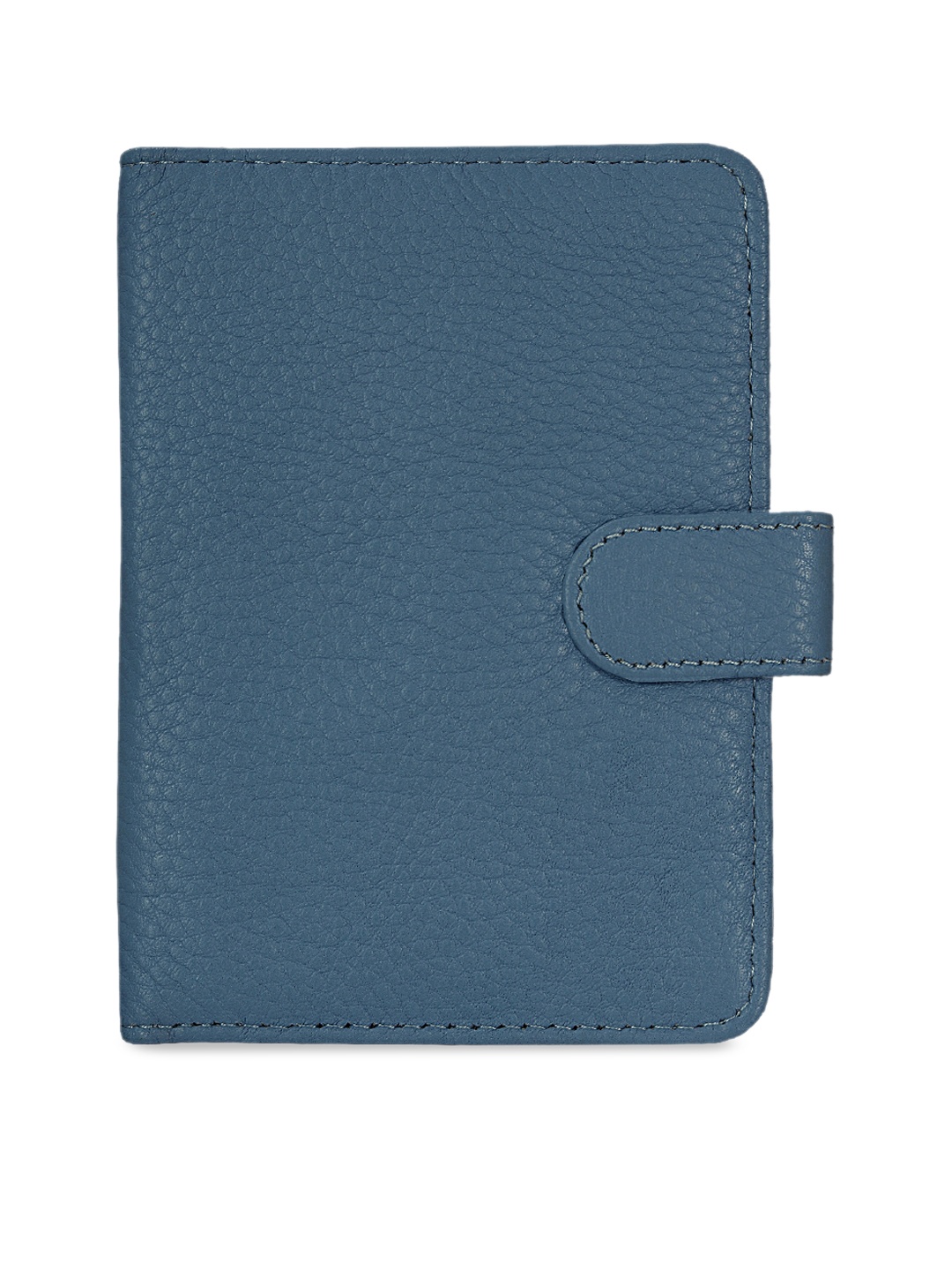 

Leather World Unisex Blue Solid Genuine Leather Passport Holder