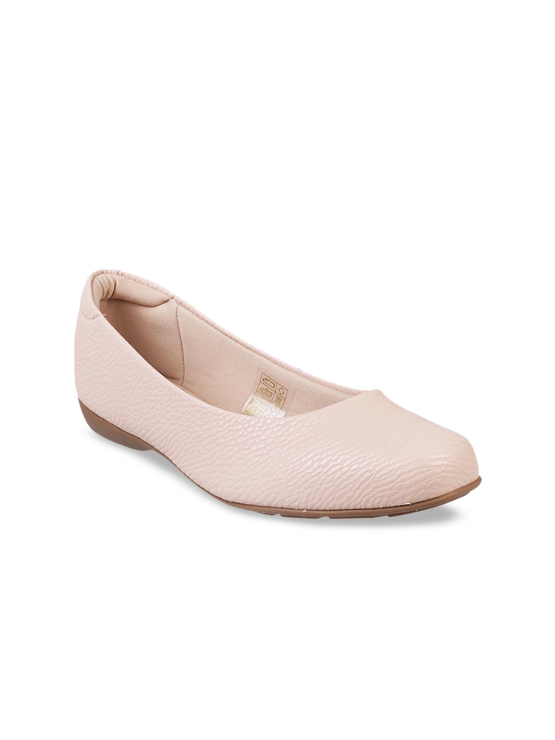 

Mochi Women Peach-Coloured Solid Ballerinas