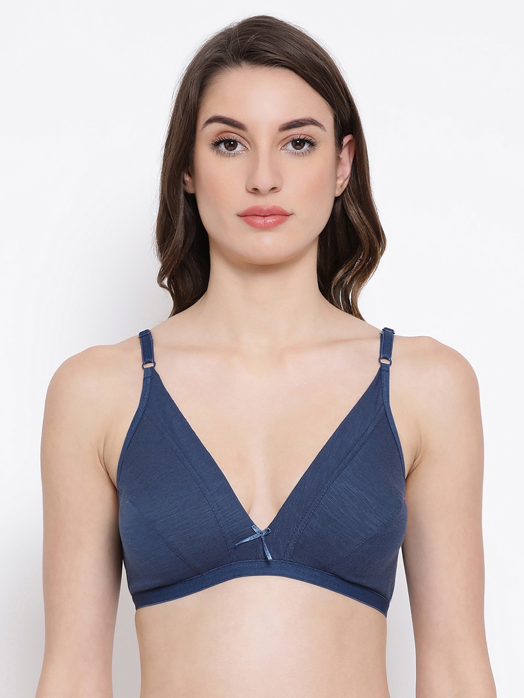 

Clovia Blue Solid Non-Wired Non Padded Everyday Bra