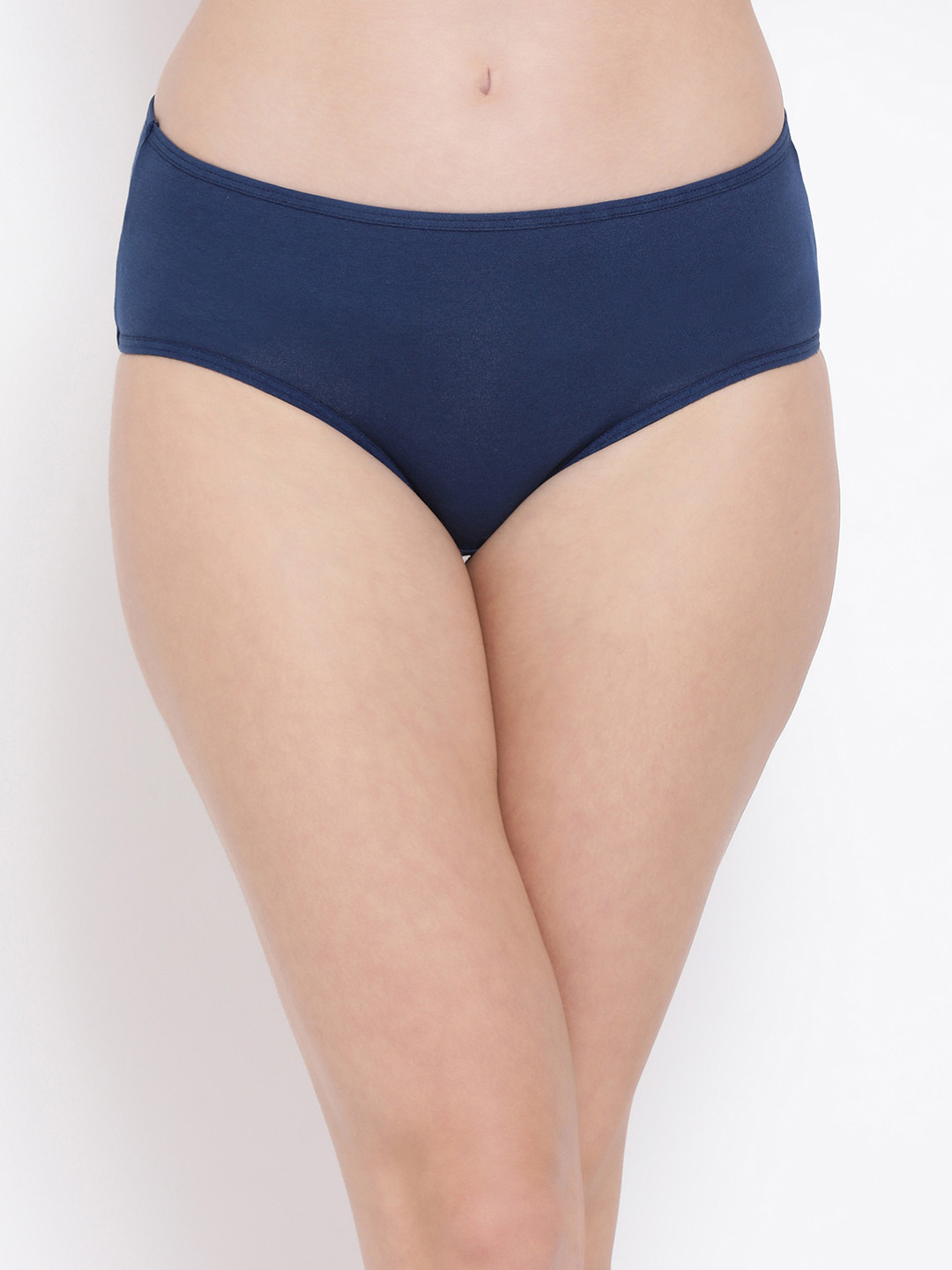 

Clovia Women Navy Blue Hipster Briefs With Printed Back PN3255T08