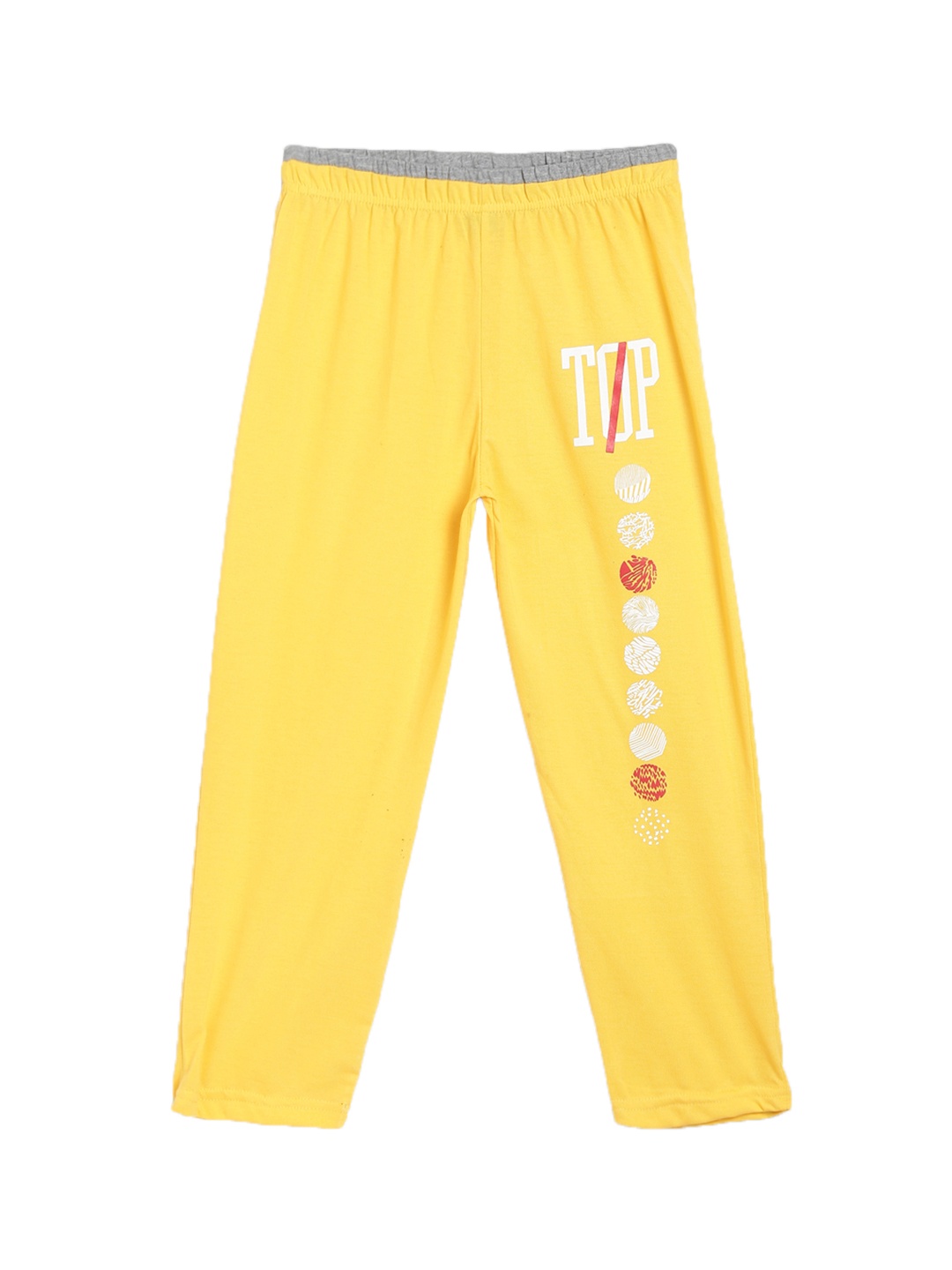 

SWEET ANGEL Boys Yellow Solid Straight-Fit Track Pants