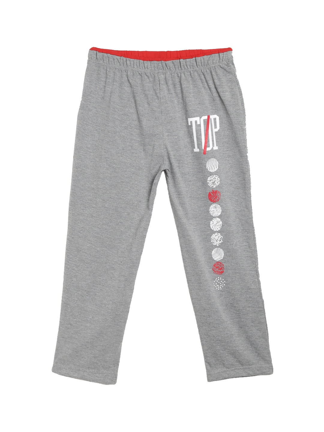 

SWEET ANGEL Girls Grey Melange Solid Straight-Fit Track Pants