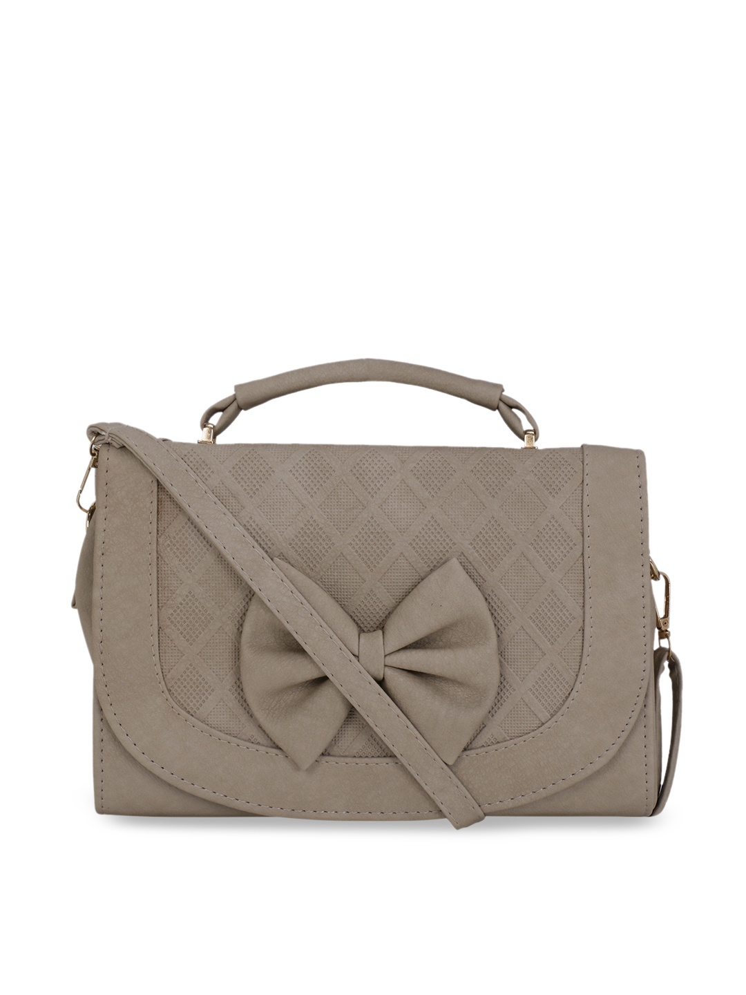 

Satchel Bags Taupe Textured Satchel