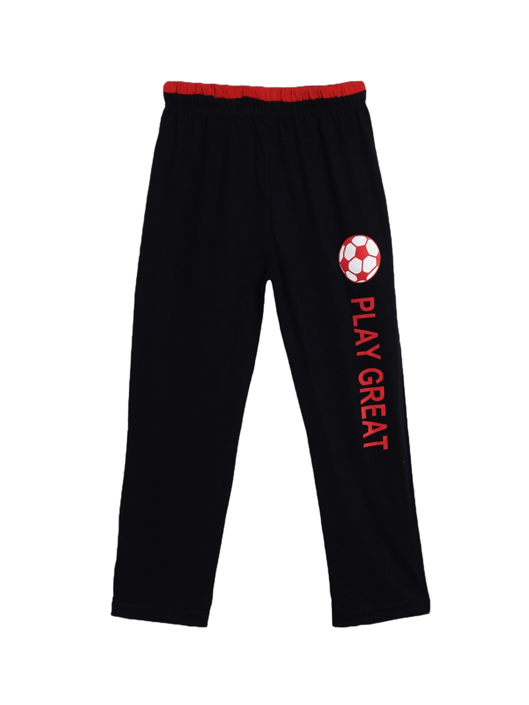 

SWEET ANGEL Girls Black Solid Straight-Fit Track Pants