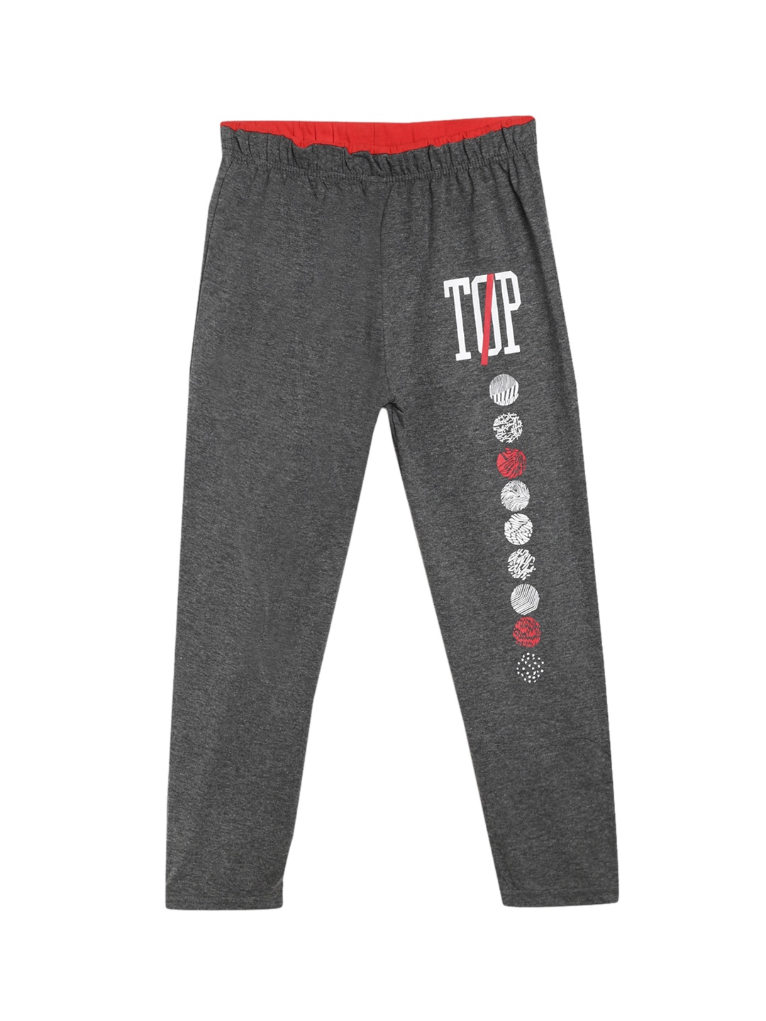 

SWEET ANGEL Boys Charcoal Grey Solid Straight-Fit Track Pants