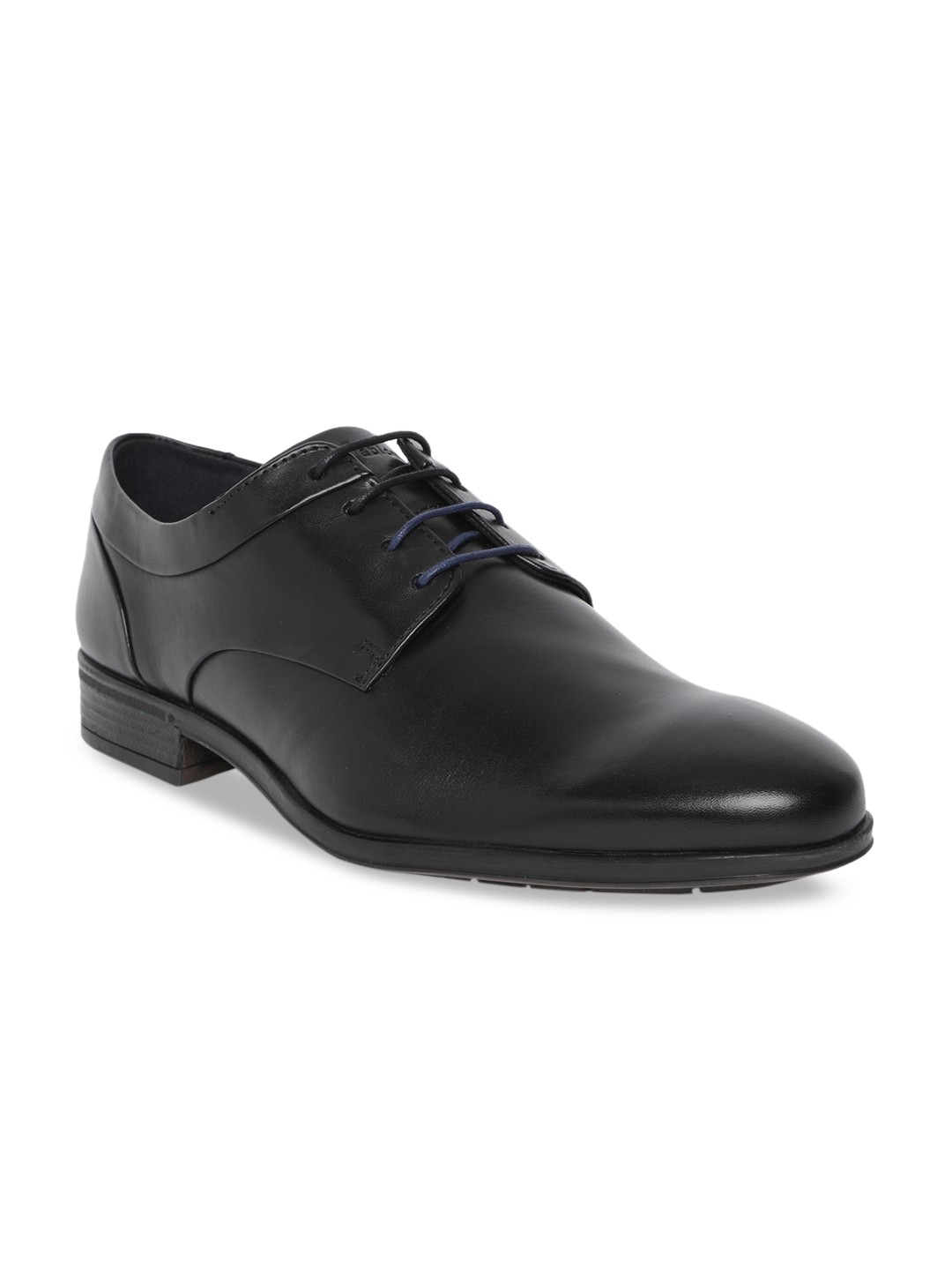

GABICCI Men Black Solid Londan Palace Leather Formal Derbys