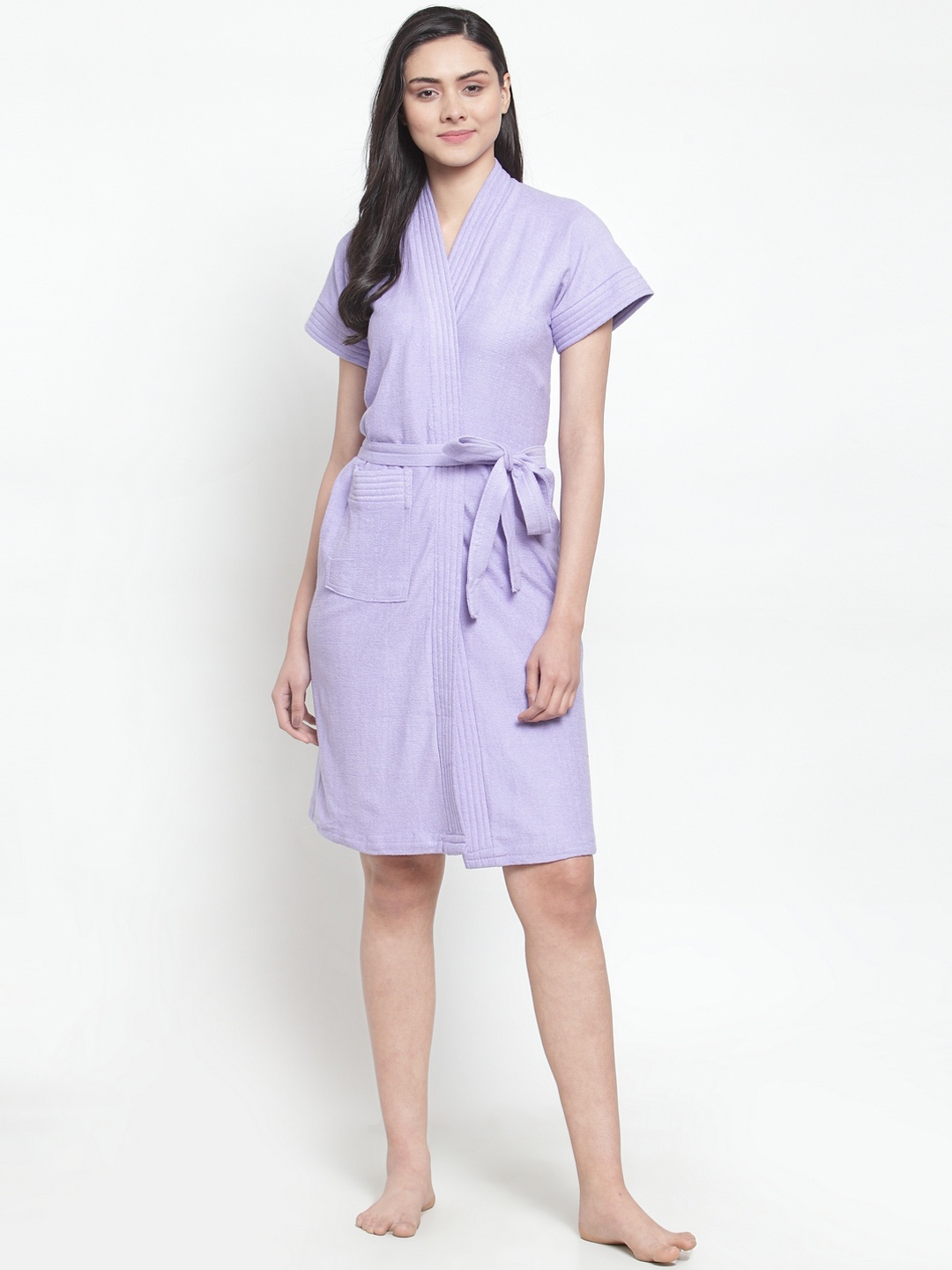 

Secret Wish Women Purple Solid Bath Robe