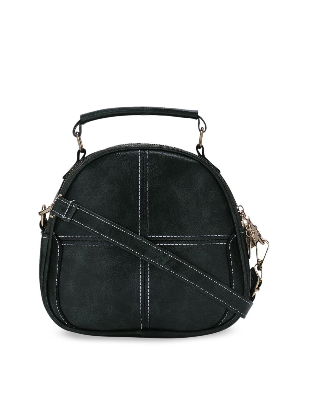 

Satchel Bags Green Solid Handheld Bag