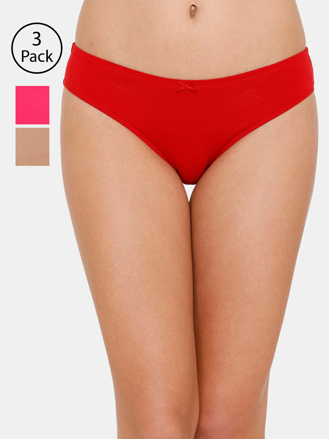 

Zivame Women Pack of 3 Assorted Bikini Briefs ZI2414COREZPRED