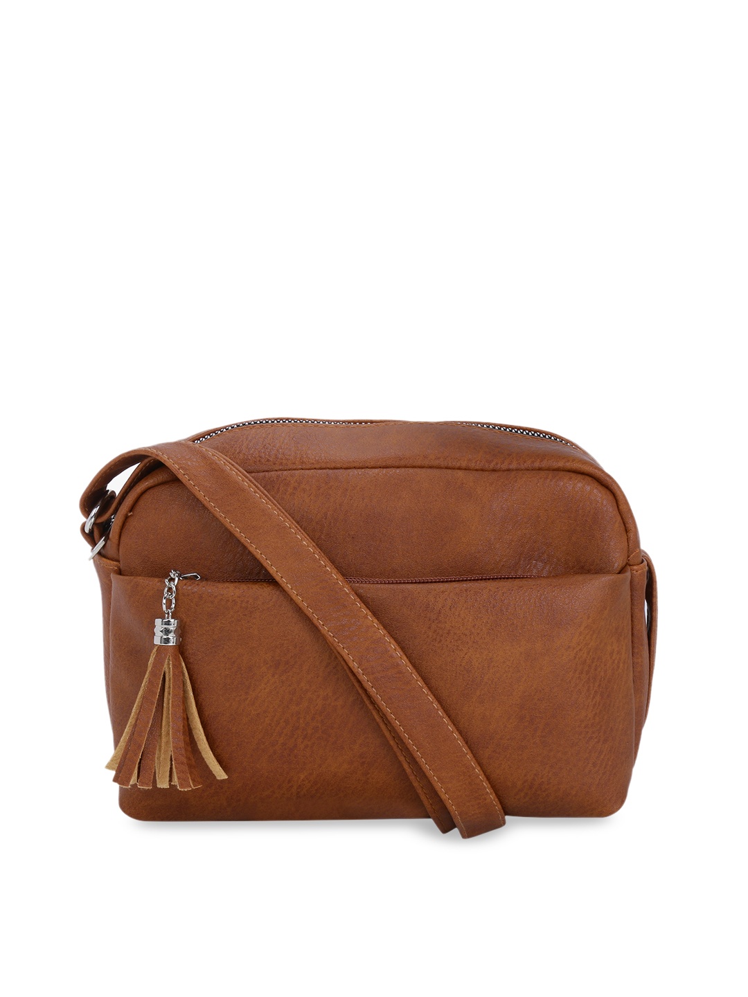 

Satchel Bags Brown Solid Sling Bag