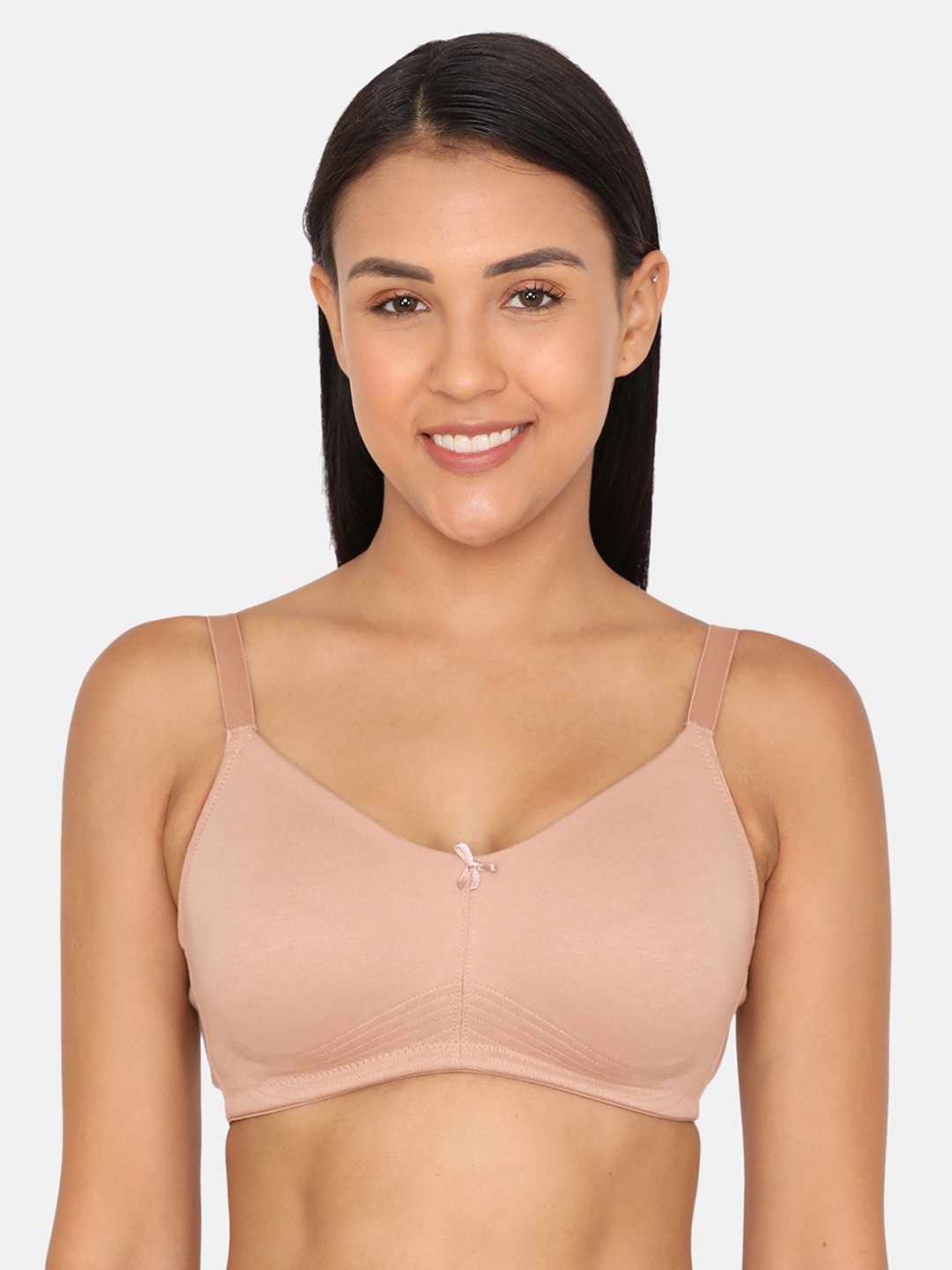 

Zivame Beige Solid Non-Wired Non Padded Everyday Bra ZI1880