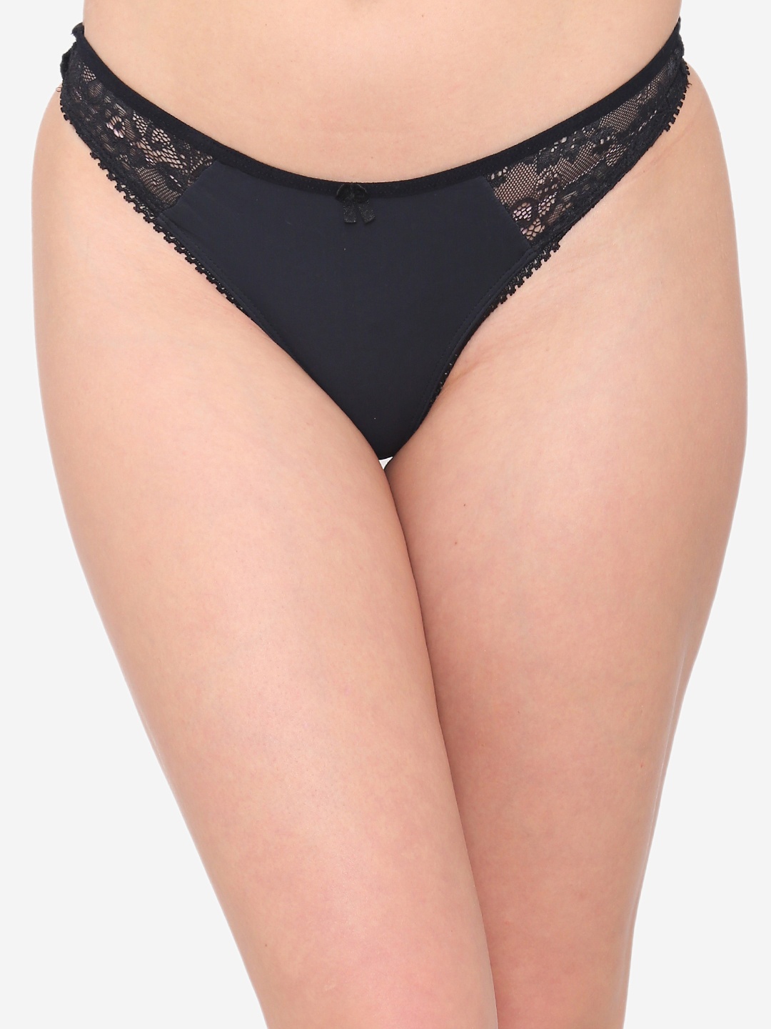 

N-Gal Women Black Solid Bikini Briefs NTDT12