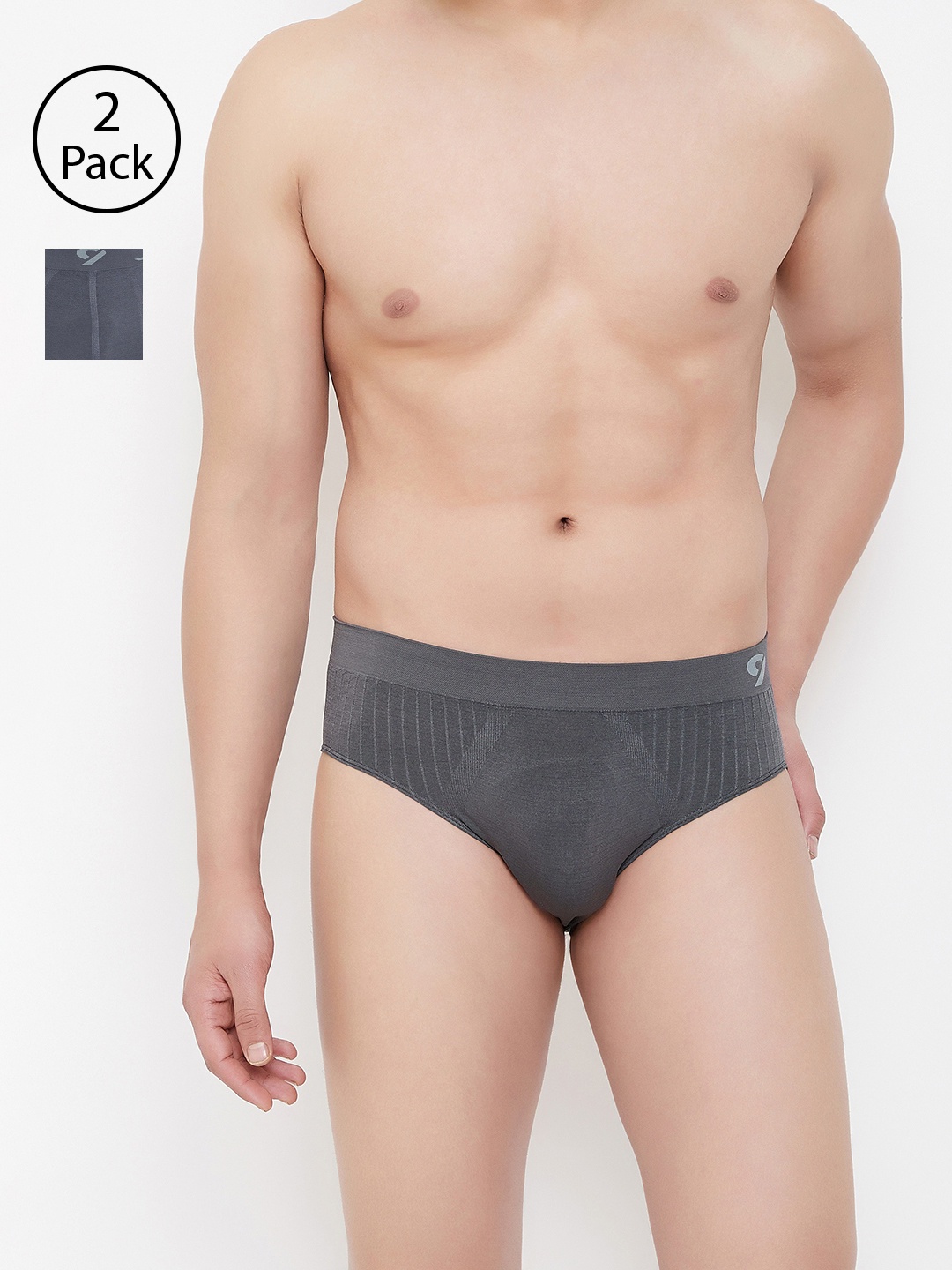 

C9 AIRWEAR Men Pack of 2 Assorted Seamless Briefs & Trunks P503CHRCL_P602CHRCL