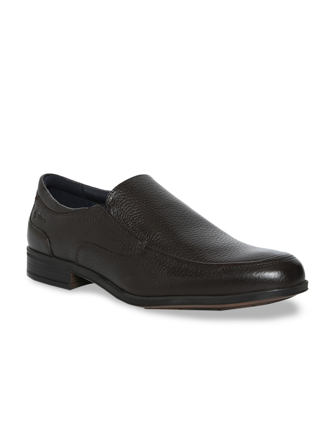 

GABICCI Men Brown Solid Willow Leather Formal Slip-Ons