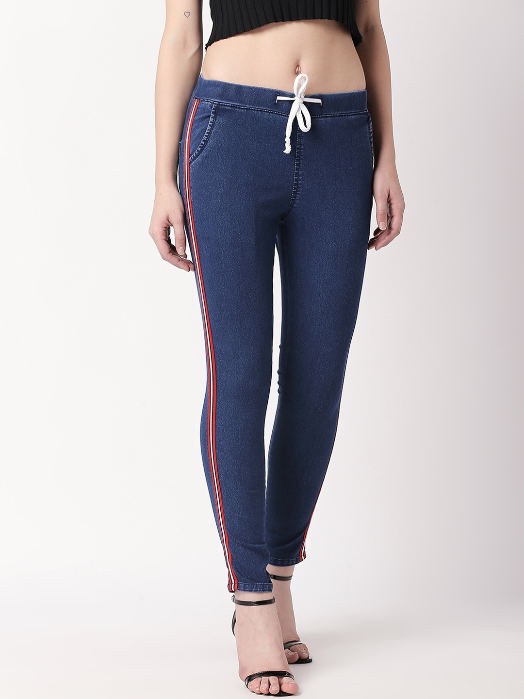

High Star Women Blue Slim Fit Mid-Rise Clean Look Stretchable Jeans