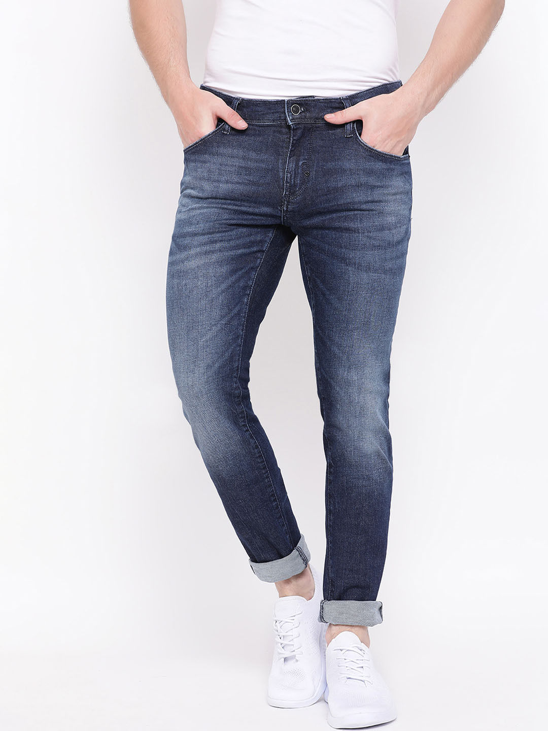 

Antony Morato Men Blue Slim Fit Mid-Rise Clean Look Stretchable Jeans