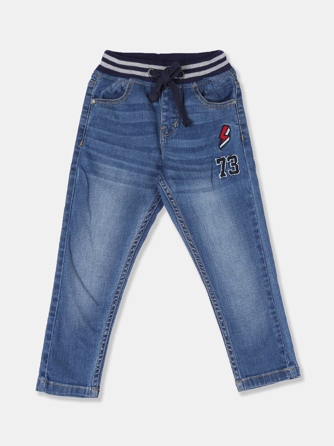 

Cherokee Boys Blue Slim Fit Mid-Rise Clean Look Stretchable Jeans