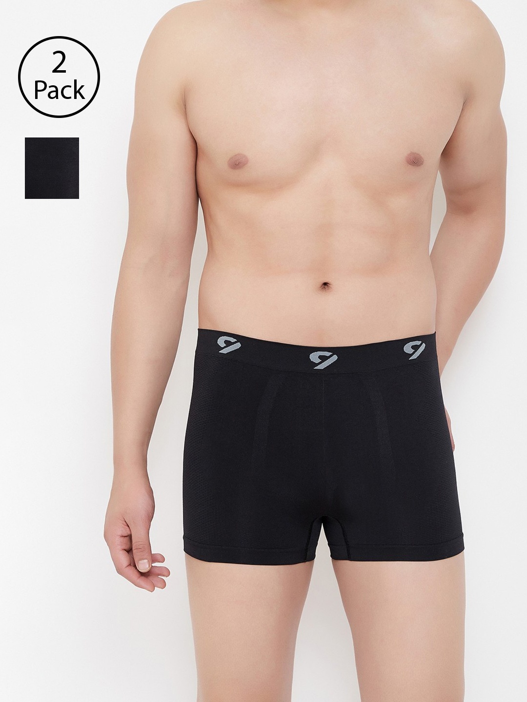 

C9 AIRWEAR Men 2-piece Assorted Seamless Briefs & Trunks Pack P503BLK_P603BLK