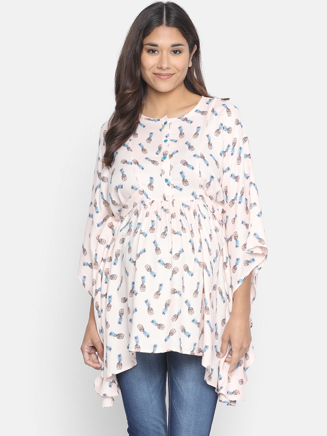 

The Kaftan Company Women Pink Printed Tunic