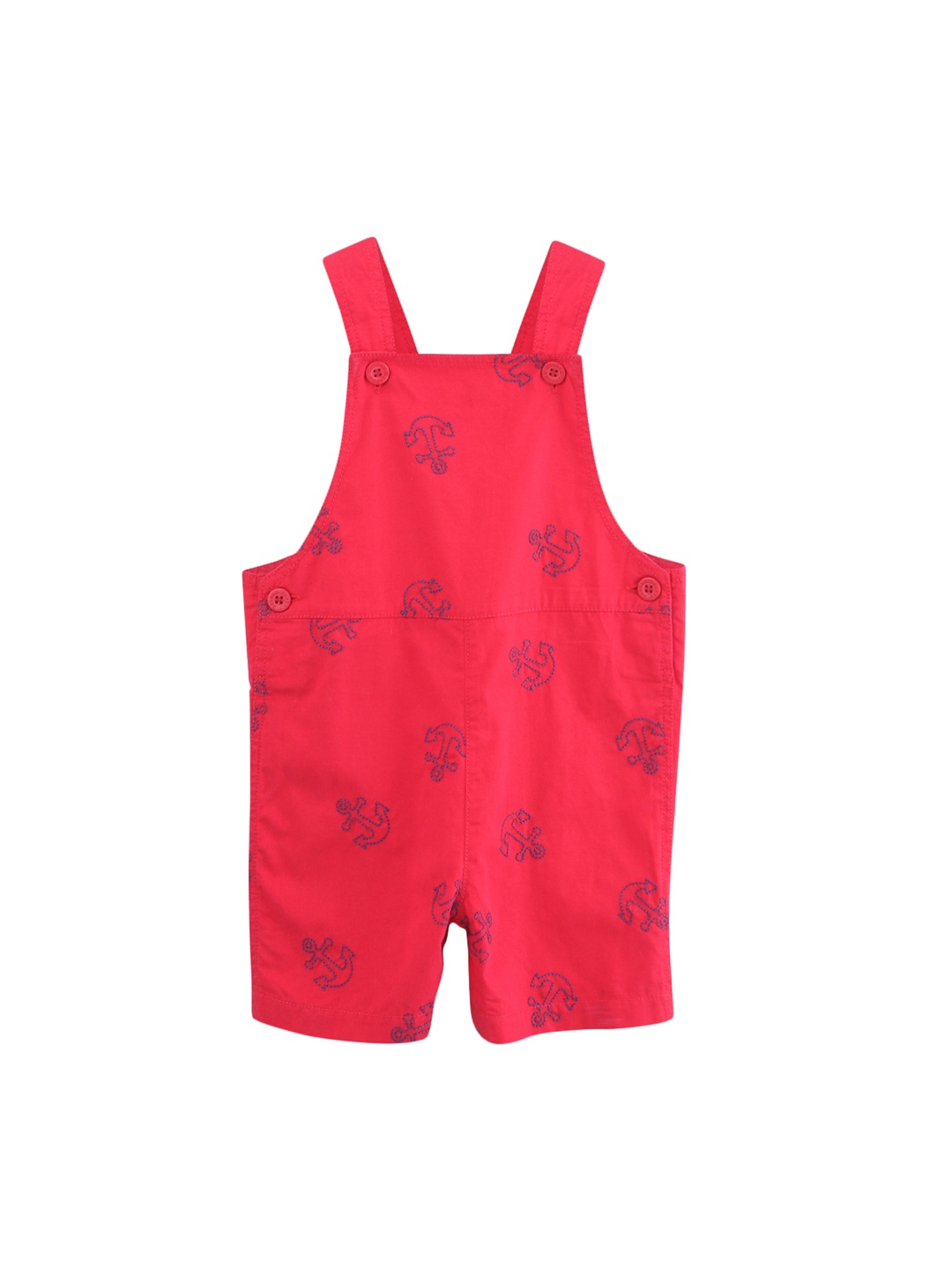 

Beebay Boys Red Anchor Embroidered Straight Leg Dungaree