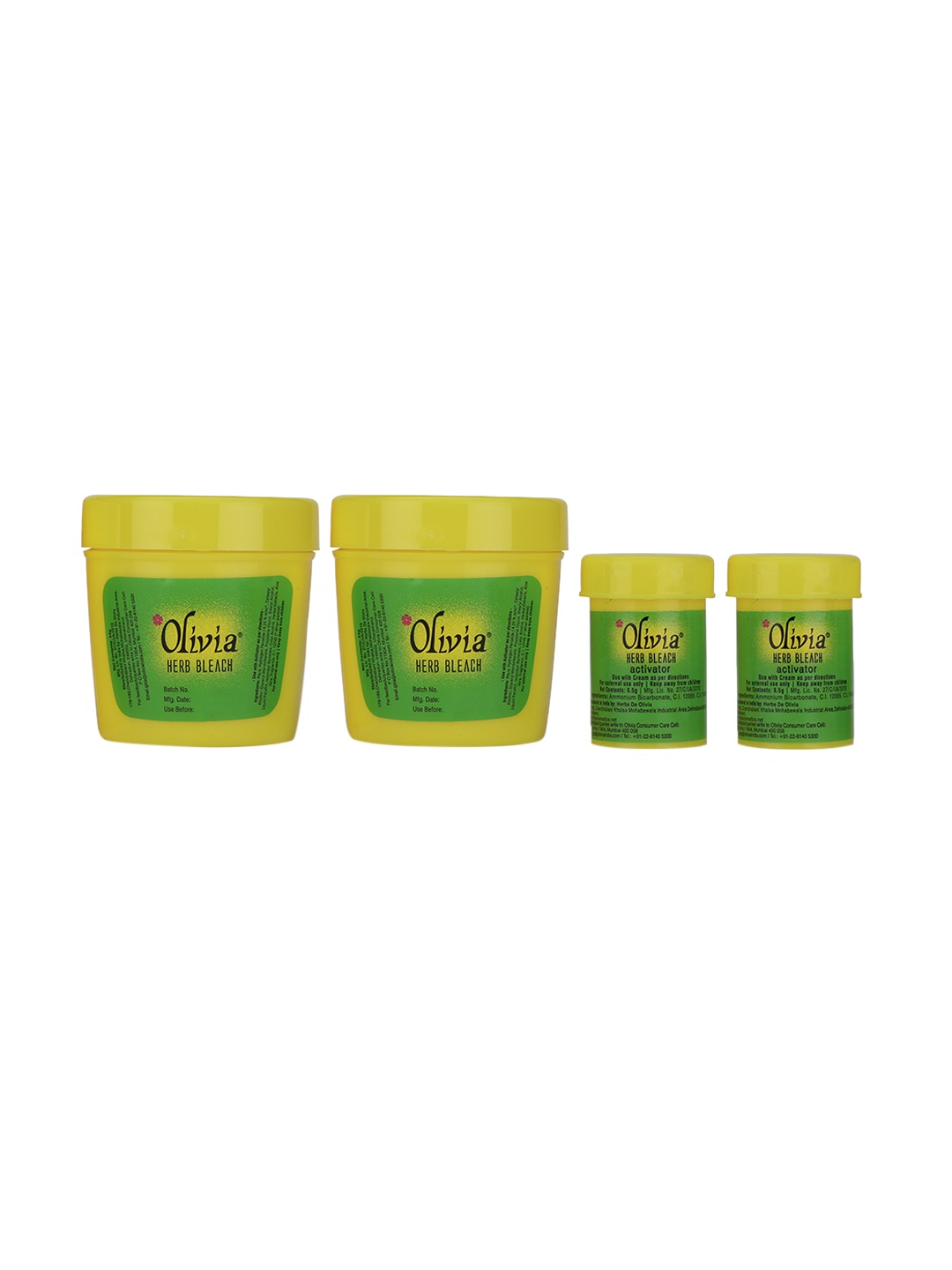 

Olivia Women Herb Bleach For Sensitive Skin 125g -Pack of 2, Green