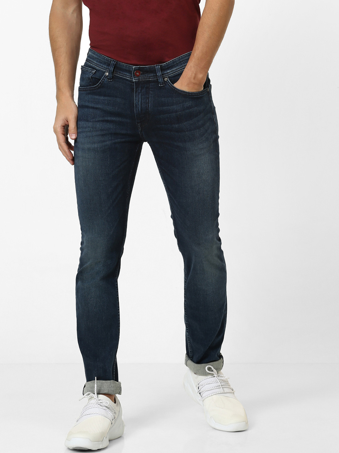 

Celio Men Blue Slim Fit Mid-Rise Clean Look Stretchable Jeans