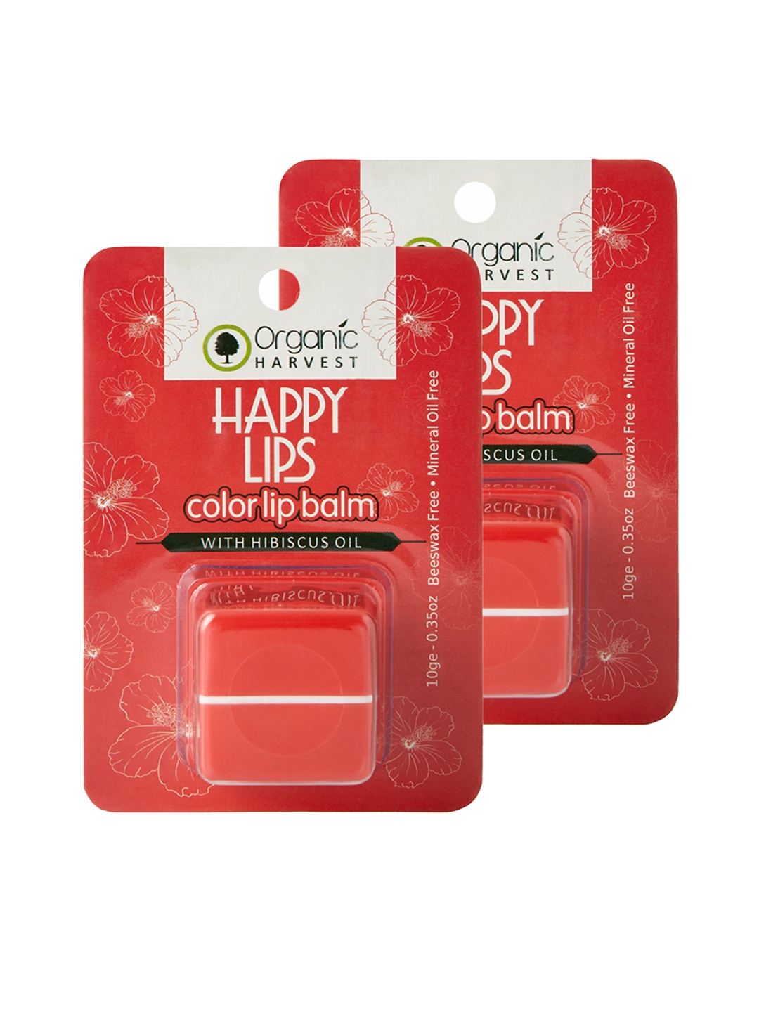 

Organic Harvest Set O f 2 Red Lip Balm 10 g Each