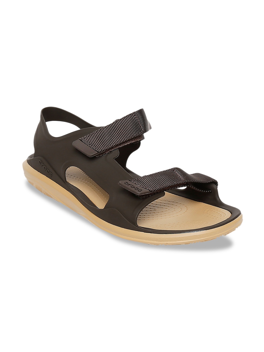 

Crocs Swiftwater Men Brown Comfort Sandals
