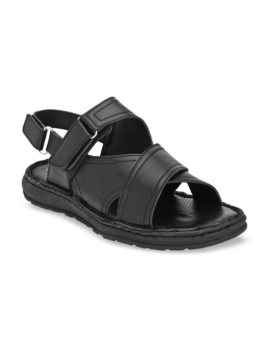 

El Paso Men Black Comfort Sandals