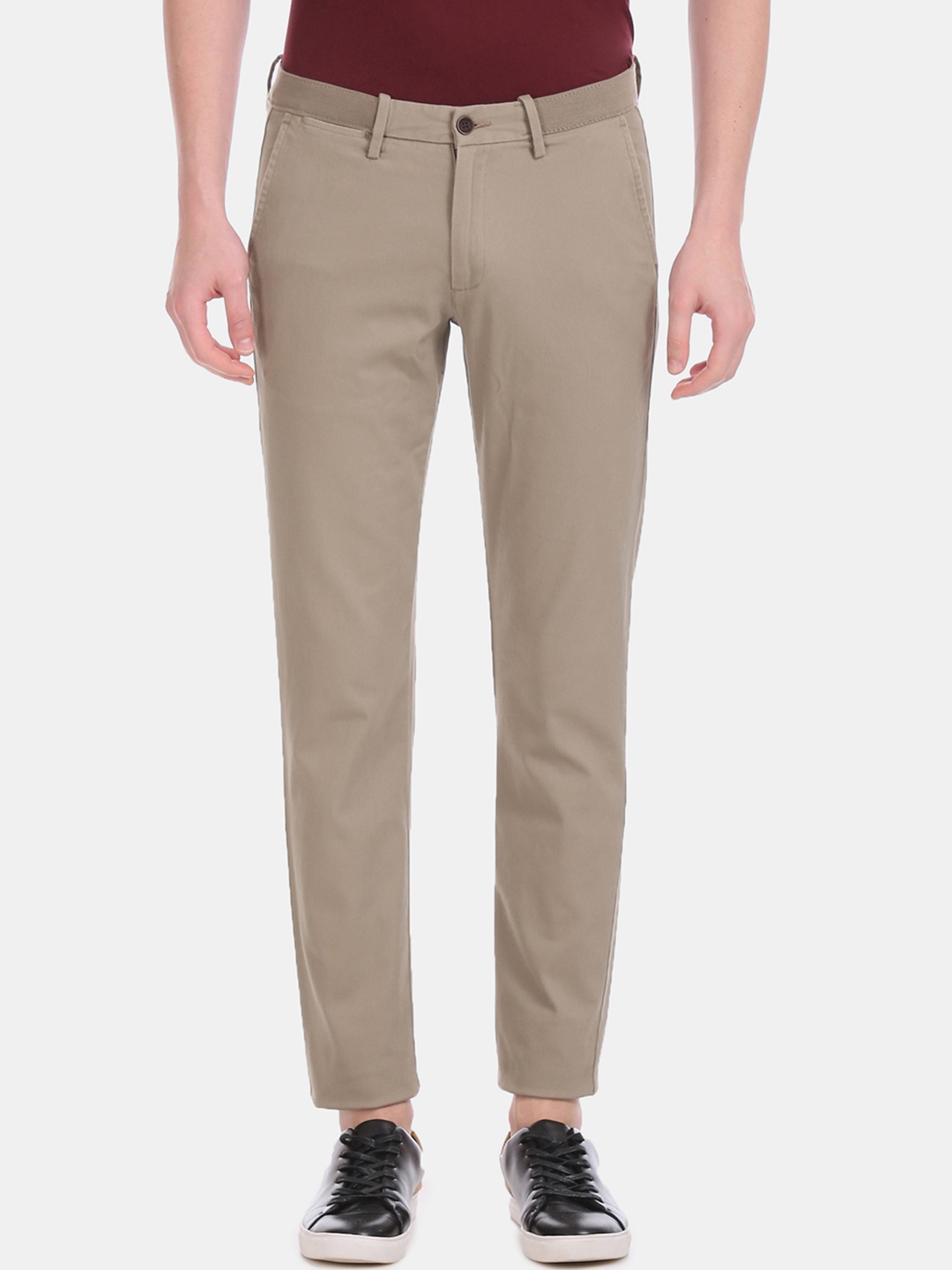 

Arrow Sport Men Brown Slim Fit Solid Regular Trousers