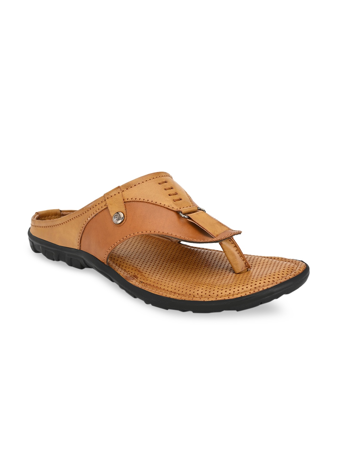 

El Paso Men Tan Brown Sandals
