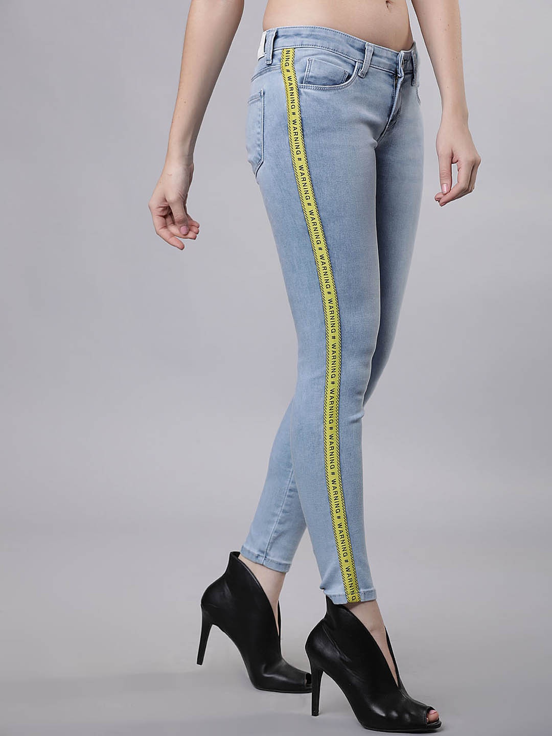 Tokyo Talkies Women Blue Skinny Fit Mid-Rise Clean Look Stretchable Jeans