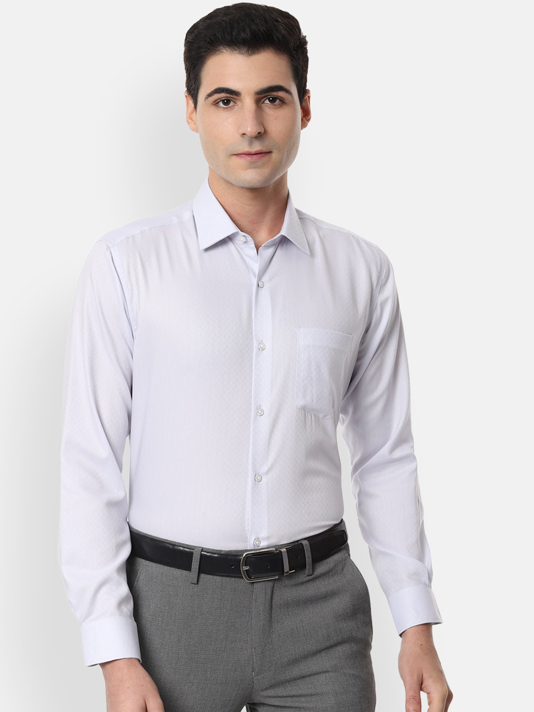

Van Heusen Men White Regular Fit Solid Formal Shirt