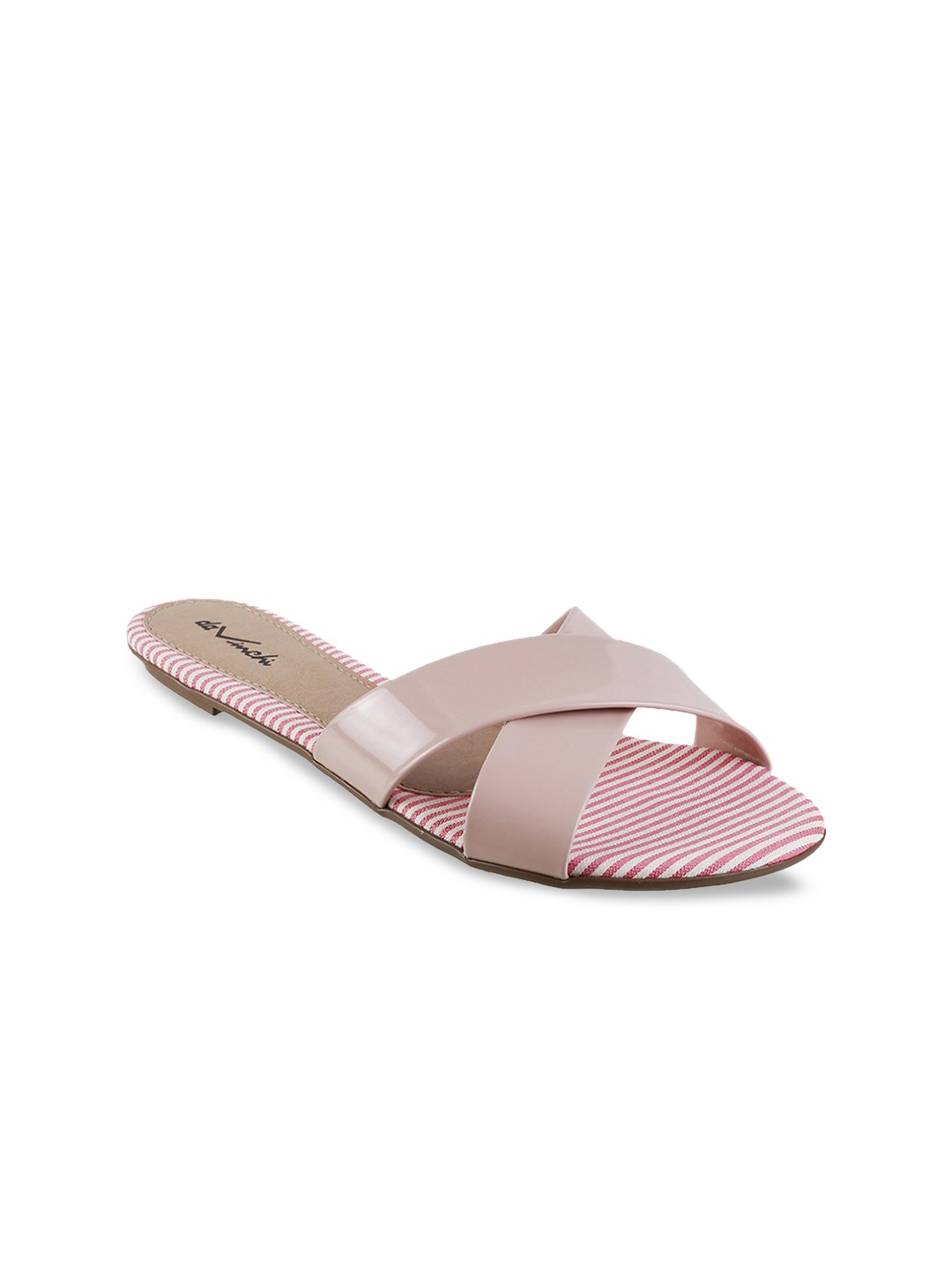 

Metro Women Pink Solid Open Toe Flats